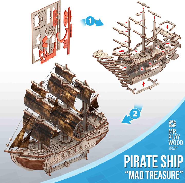 Produktbild Mr Playwood Piratenschiff