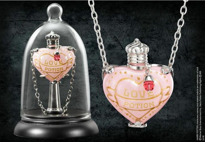 Noble Collection Harry Potter Anhänger mit Kette und Schmuckvitrine Love Poti