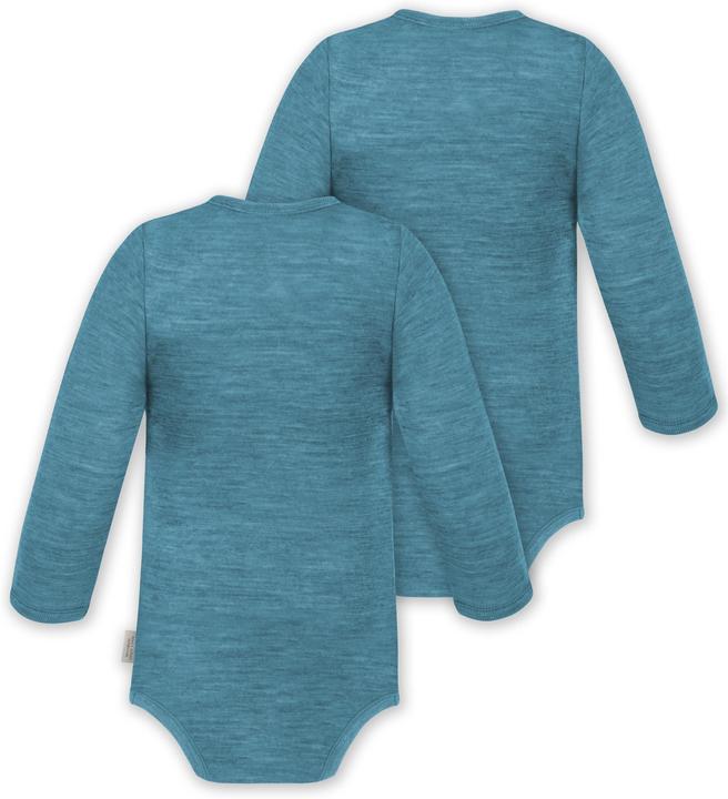 Image du produit Normani Lot de 2 body bébé mérinos manches longues "Auckland" - 9369 (74)