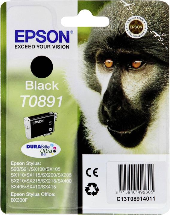 Epson Ink/T0891 Monkey BK SEC (BK)