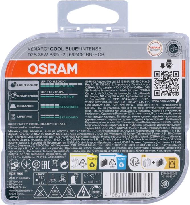 Produktbild Osram D2S Xenarc Cool Blue Intense (D2S)