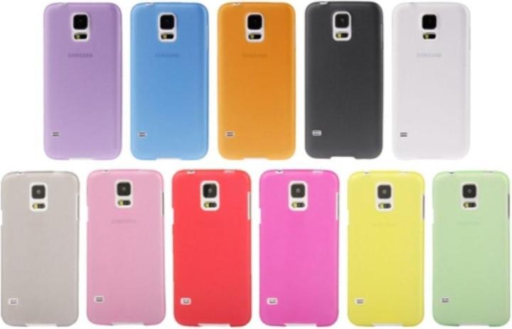 Produktbild König Design Schutzhülle Case Ultra Dünn 0,3mm für Handy Samsung Galaxy S5 mini / G800 Gelb (Samsung Galaxy S5 Mini)