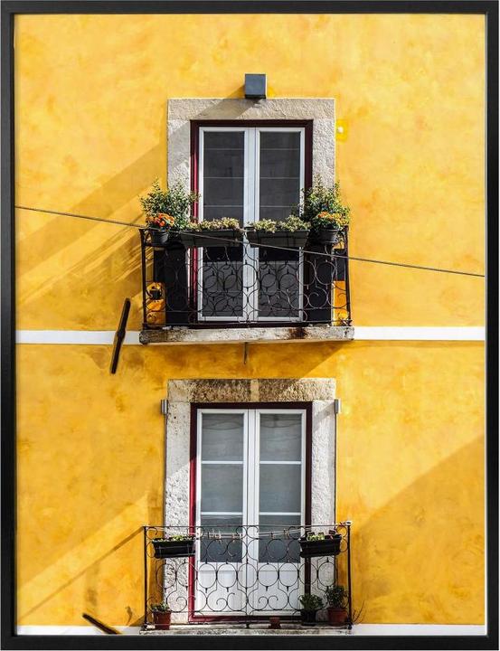 Produktbild Trenddeko Die gelbe Hausfassade (24 x 30 cm)