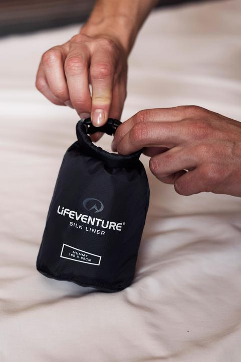 Immagine prodotto Lifeventure Fodera per sacco a pelo in seta, mummia (grigio) (185 cm)