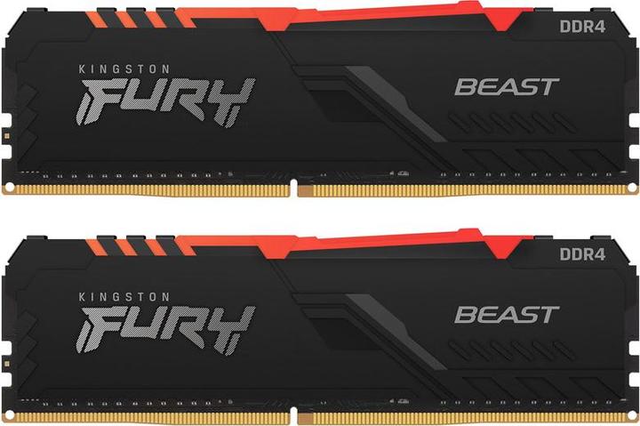 Immagine prodotto Kingston FURY Beast RGB (2 x 32GB, 3600 MHz, DDR4-RAM, DIMM)
