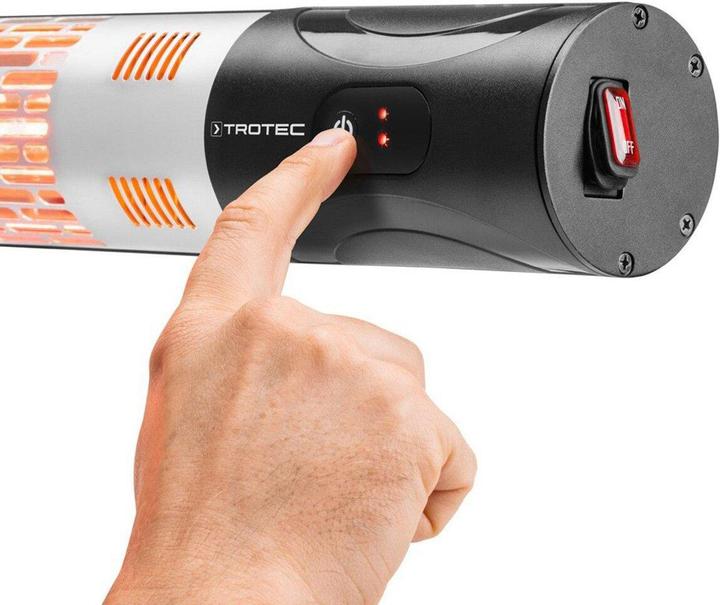Actual product image Trotec Halogen infrared heater IR 2200, Name: IR 2200, Power (W): 2200, Heating space (m²): 9 (2200 W)