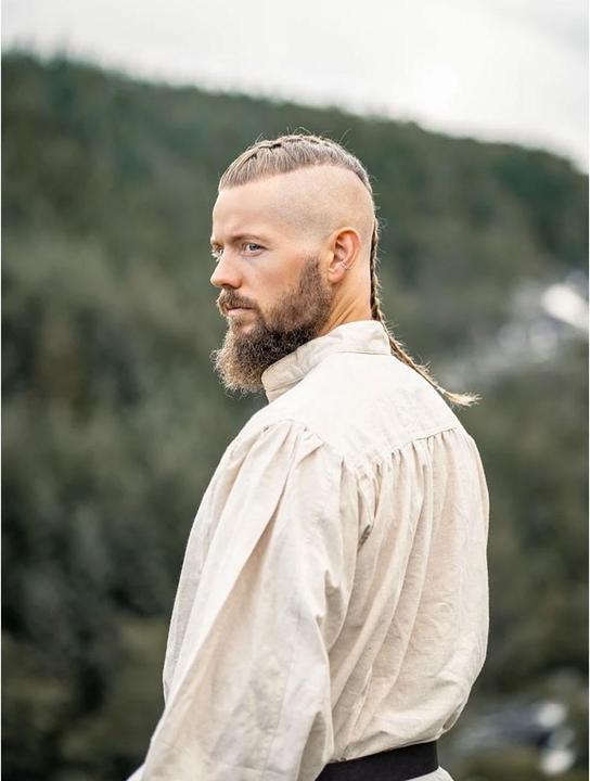 Produktbild Carbone Herren Mittelalter Schnürhemd, Stehkragen (M)