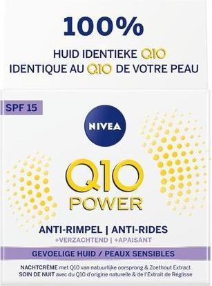 Produktbild NIVEA Q10 Power Sensitive Day Cream with Spf 15 50ml (Körpercreme, 50 ml)
