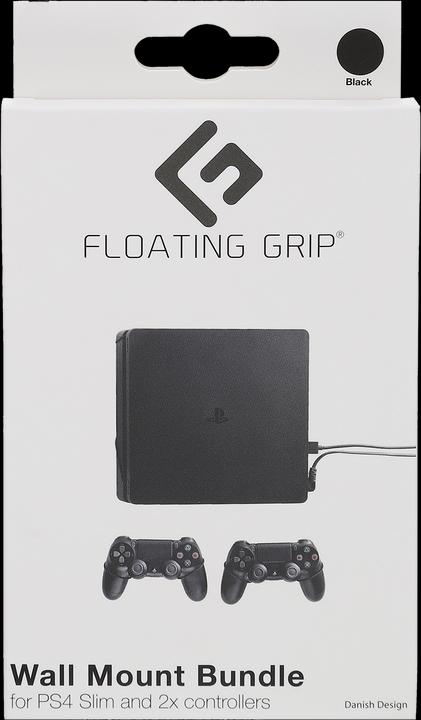 Produktbild Floating Grip Playstation 4 Slim and Controller Wall Mount - Bundle (Black) (PS4)