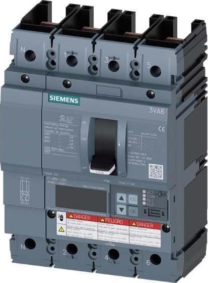 Actual product image Siemens Circuit-breaker 250A 4p 100-250A/In 3VA6225-5KQ41-0AA0