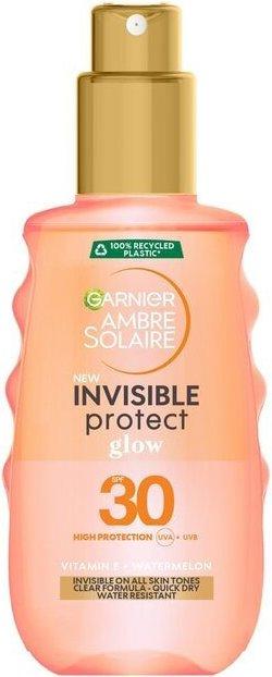 Actual product image Garnier Ambre Solaire Invisible Protect Glow SPF30 150 ml (Sun spray, SPF 30, 150 ml)