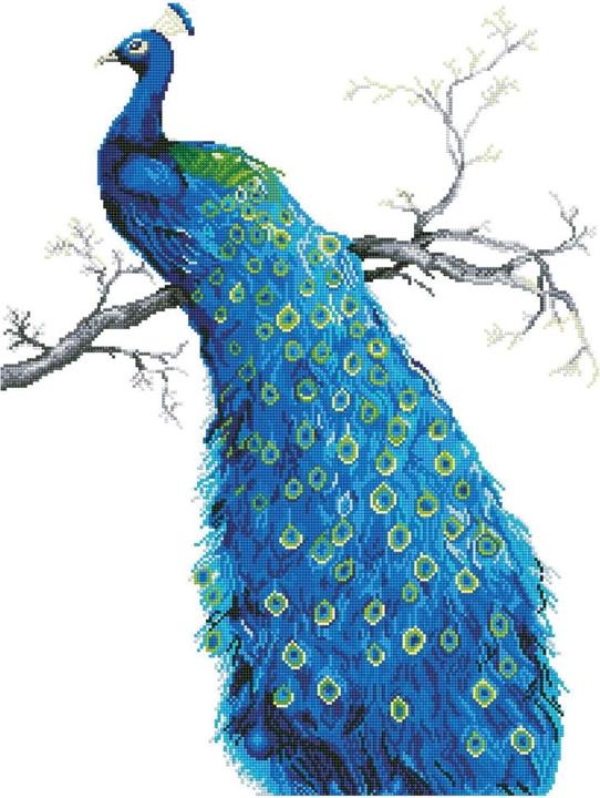 Actual product image Diamond Dotz Blue Peacock