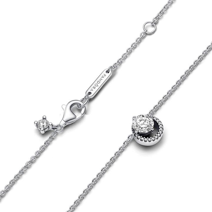 Immagine prodotto Pandora Collana aureola rotonda scintillante (Argento 925, 38 - 45 cm)