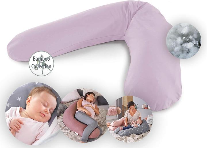 Actual product image Theraline Nursing pillow "The Original" with polyester hollow fibre filling incl. cover 190 cm (190 cm)