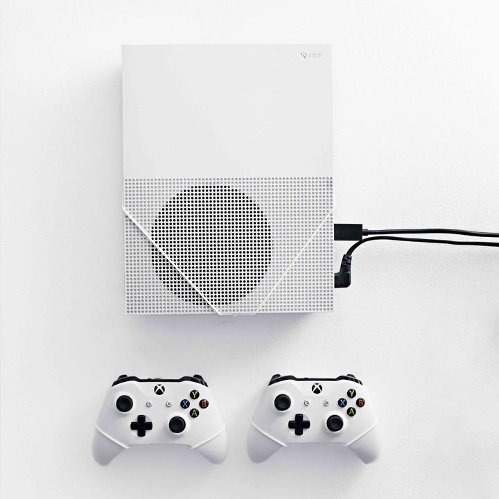 Actual product image Floating Grip Floating Grips Xbox One S and Controller Wall Mounts - Bundle (White) (Xbox One S)