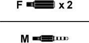 Actual product image Digitus Headset Adapter Cable TRRS (Headset adapter)
