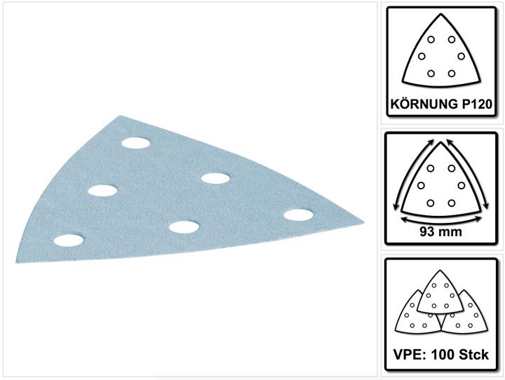 Actual product image Festool Triangle grinding blade garnet (120)