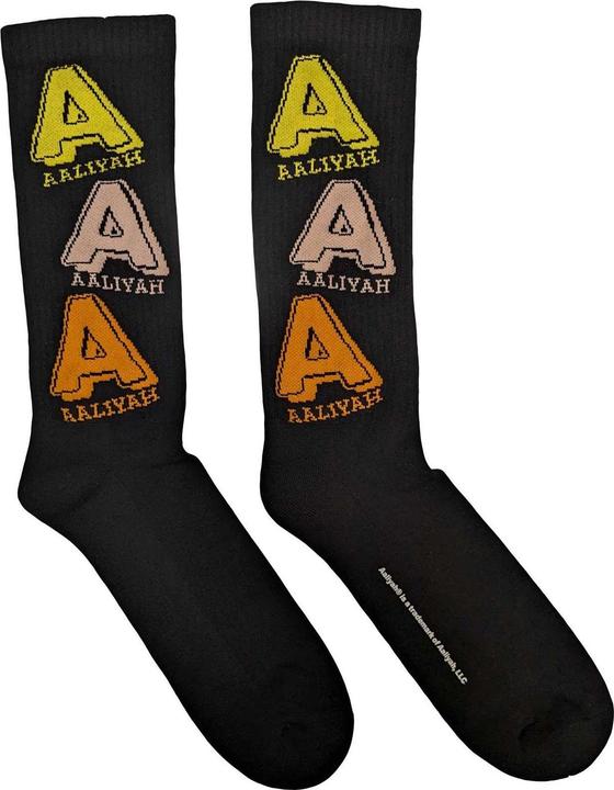 Aaliyah Erwachsene Tricolor Logo Socken (40.5 - 45.5)