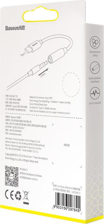 Actual product image Baseus L54 (USB Type C, 3.5mm jack)