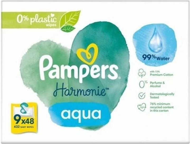 Image du produit Pampers Harmonie Aqua (432 pièce(s))