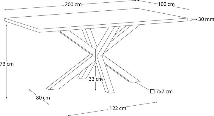Actual product image Kave Home Argo (100 x 200 x 75 cm)