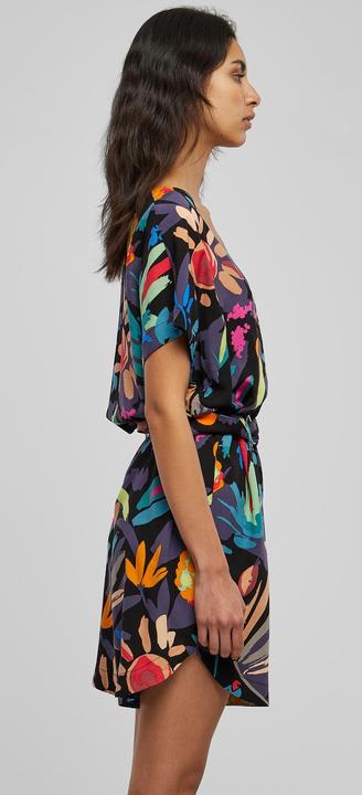 Actual product image Urban Classics Ladies Short Viscose Belt Jumpsuit - 12110 (S)