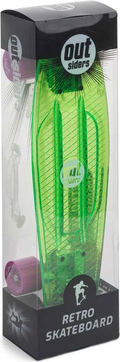 Immagine prodotto Outsiders - Skateboard retrò trasparente verde (2.36")