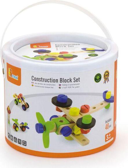 Produktbild Viga Toys Construction bricks, wood 48 parts (N50383)