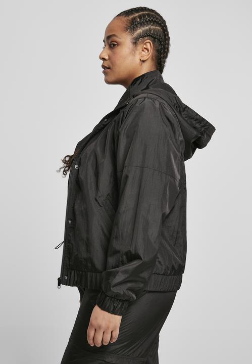 Actual product image Urban Classics Ladies Oversized Shiny Crinkle Nylon Jacket (XL)