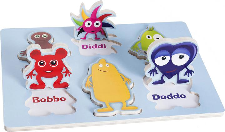 Actual product image Teddykompaniet Babblarna - Puzzle - 6 figures (TK12356) (6 pieces)