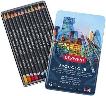 Derwent Crayons Procolour, 12 Tin (12 x)