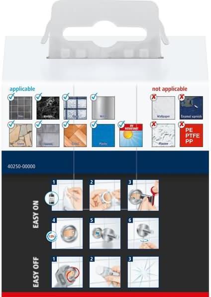 Actual product image tesa HUKK towel hook incl. adhesive solution without drilling