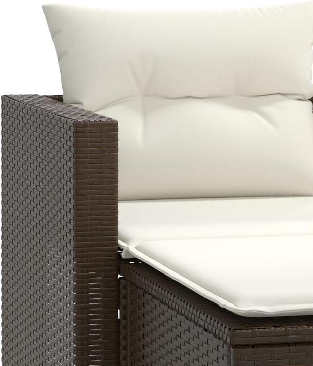 Actual product image VidaXL Garden sofa 2-seater with stools