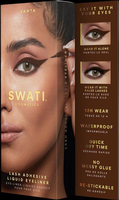 Actual product image Swati VANTA Lash Adhesive Liquid Eyeliner Brown (Brown)