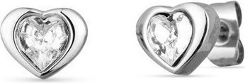 Vuch Glittering steel earrings Hearts Myheart Silver