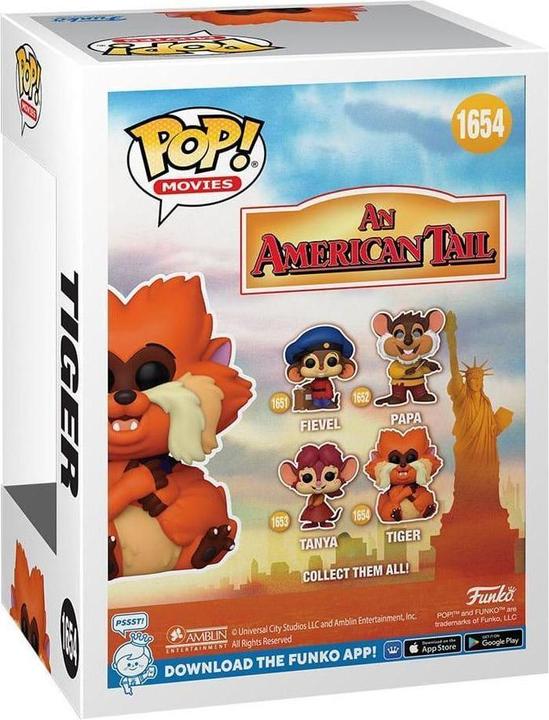 Actual product image Funko Feivel, der Mauswanderer POP! Movies Vinyl Figur Tiger 9 cm