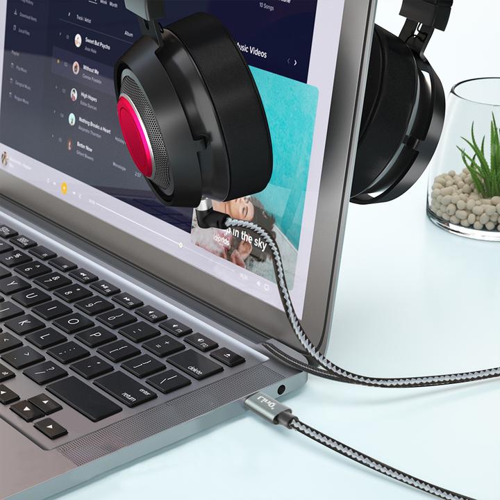Actual product image LinQ USB-C / 4-pin 3.5mm jack cable (1.50 m, USB)