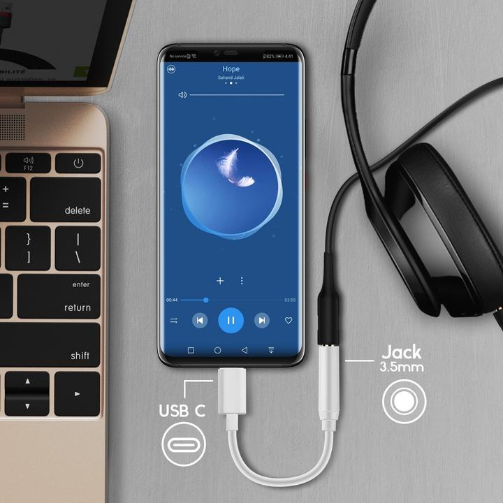 Actual product image Avizar USB-C Audio Adapter (USB Type C, USB Type C)