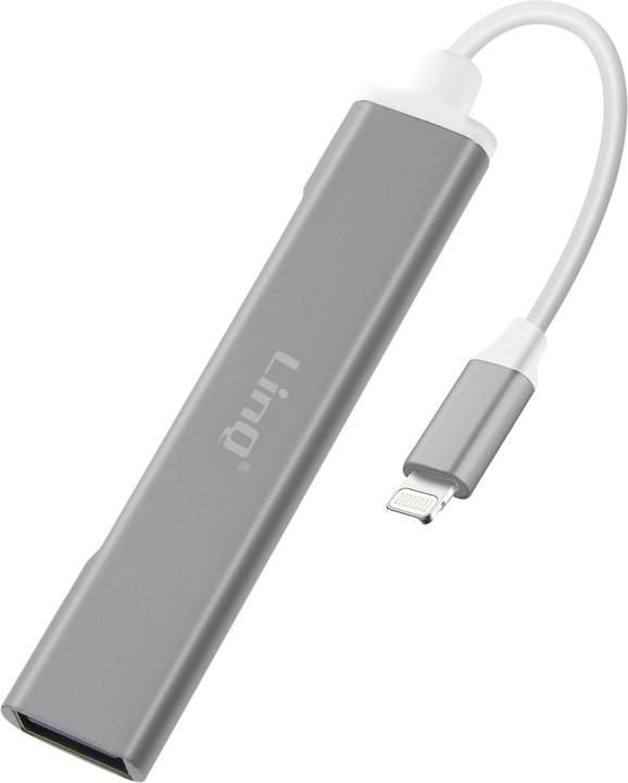 Image du produit LinQ Hub Lightning : 2x USB + 1x Lightning chargement/synchronisation (USB, Lightning)