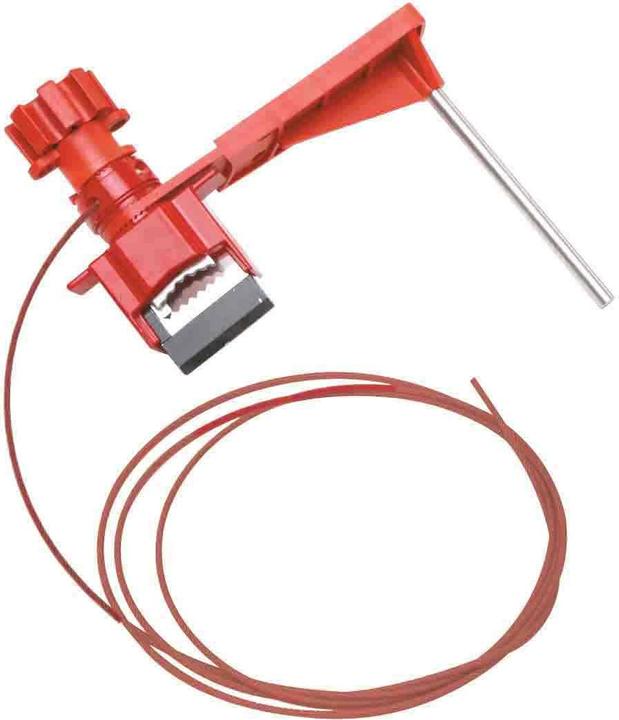 Actual product image Brady Small universal valve shut-off with nylon cable and blocking rod (1 set)