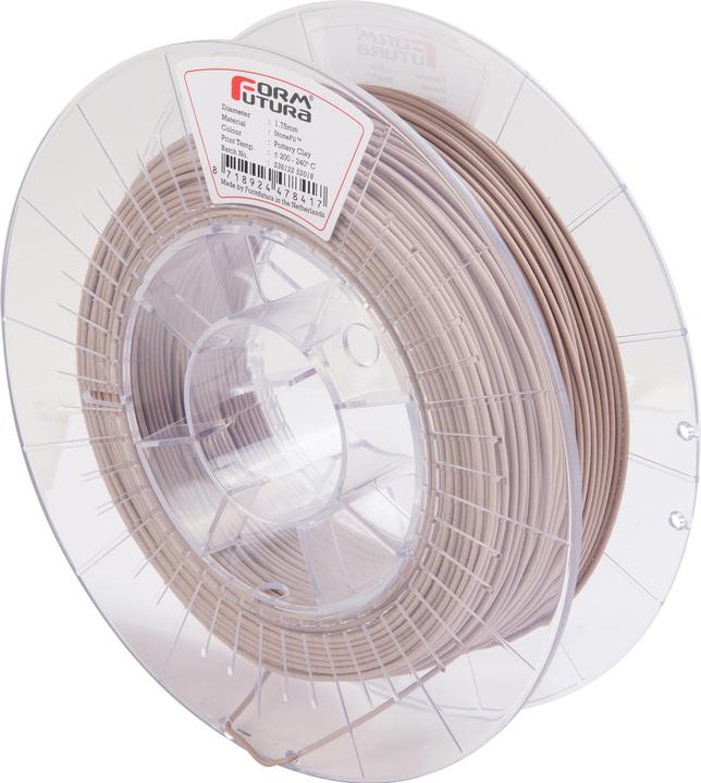 Immagine prodotto Formfutura Filamento PLA StoneFil - argilla ceramica - grigio 1,75mm 500g (PLA, 1.75 mm, 500 g, Marrone)