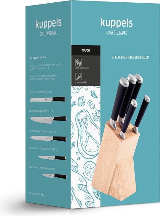 Produktbild Kuppels TOUCH Messerblock 5-teilig, Kautschukholz