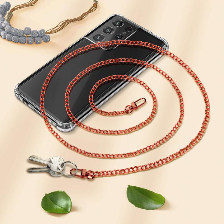 Image du produit Avizar Bijoux pour téléphone portable, chaîne Gourmet, 120cm