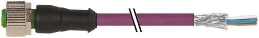 Actual product image Murr Elektronik M12 Bu 0° free cable end DeviceNet PUR AWG24+AWG22 shielded vt UL/CSA+tow 5m