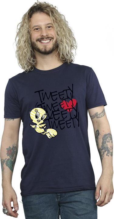 Immagine prodotto Looney Tunes Tweety Love Heart Maglietta Uomo (4XL)