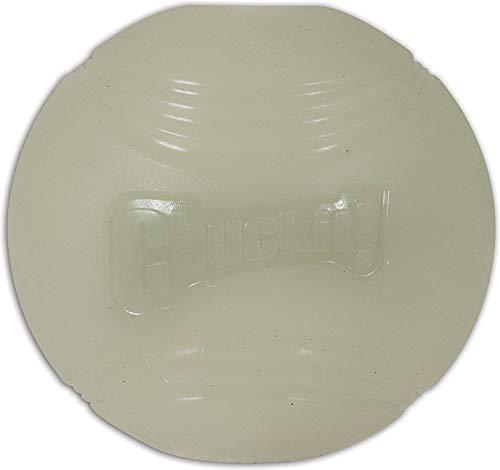 Chuckit! CHUCKIT MAX GLOW Glow in the dark 9 cm diameter XL size White (Ballspielzeug Hund)