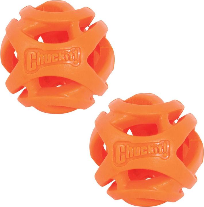 Actual product image Chuckit! CHUCKIT BREATHE RIGHT Bring the ball Lots 6.5 cm in diameter Size M 2 pcs Orange (Ball toy dog)