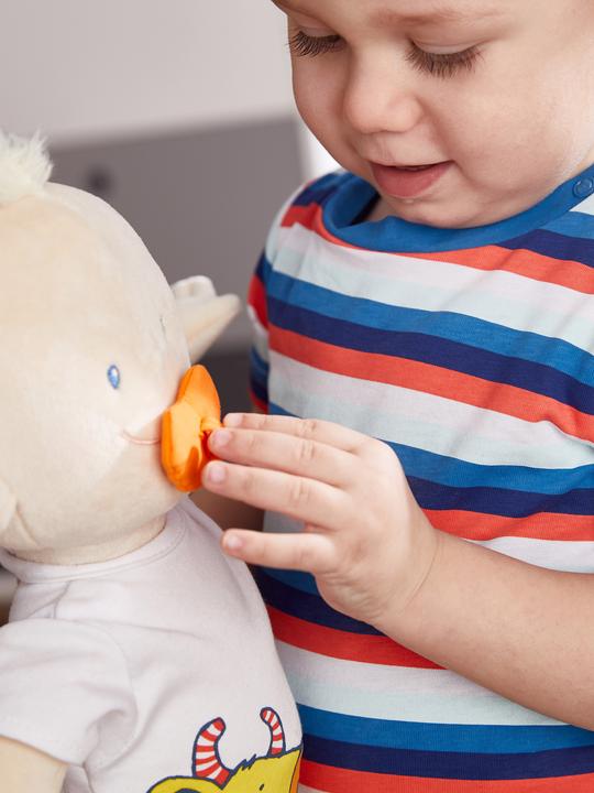 Actual product image Haba Cuddly doll Krümel beige 43cm (MQ2) **