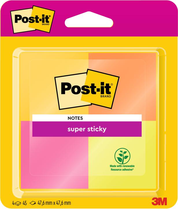 Immagine prodotto Post-it Super appiccicoso Città del Capo (47,6 x 47,6 mm)