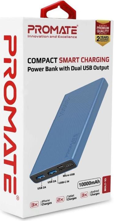Actual product image ProMate Bolt-10 Power Bank 10W (10000 mAh, 10 W)